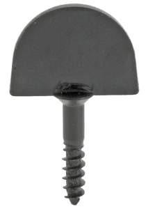 Arrêt de volet à vis droit noir